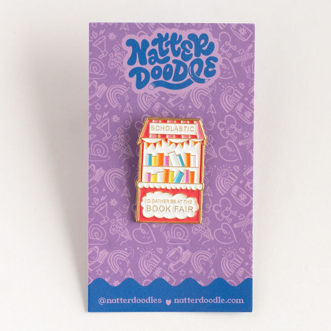 I'd Rather Be at the Book Fair Enamel Pin