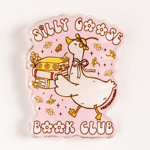 Book Club Goose Magnet