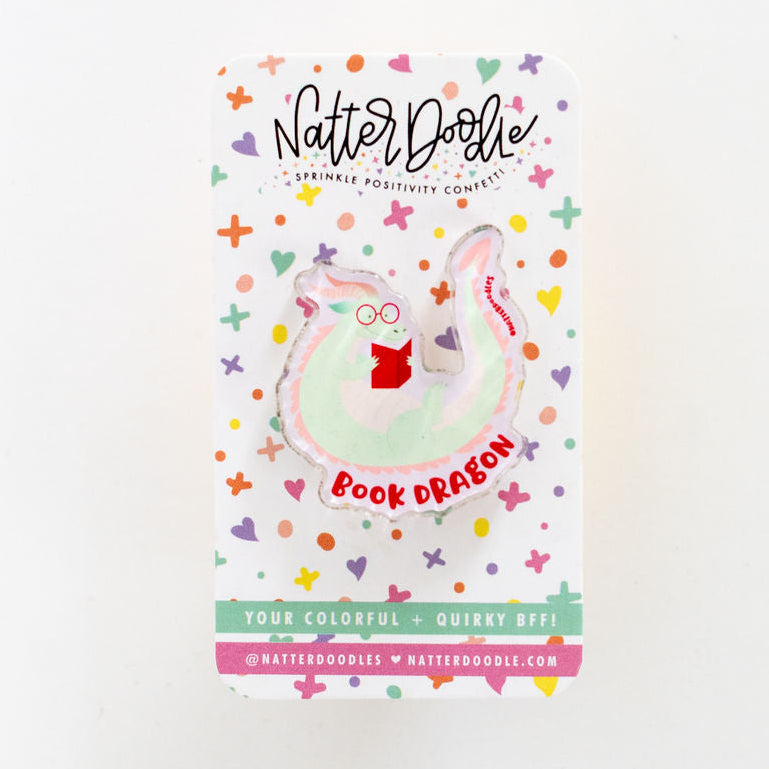 Natterdoodle Book Dragon product packaging with colorful design and branding.
