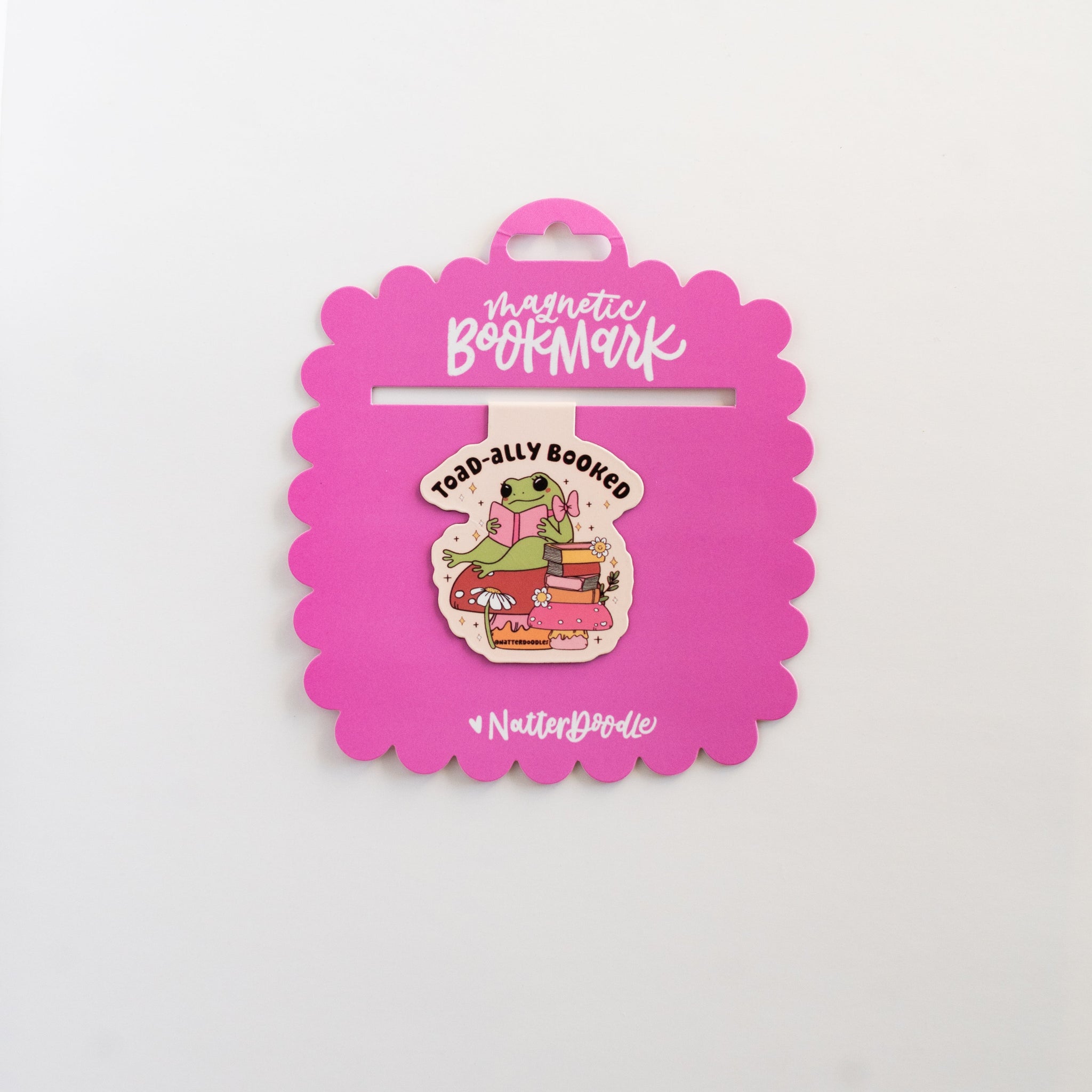Toad-ally Booked Magnetic Bookmark