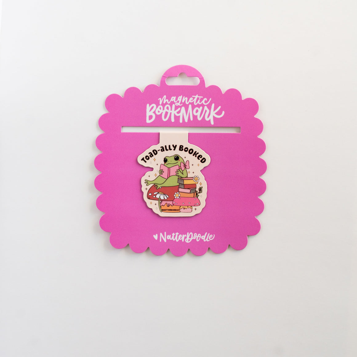 Toad-ally Booked Magnetic Bookmark