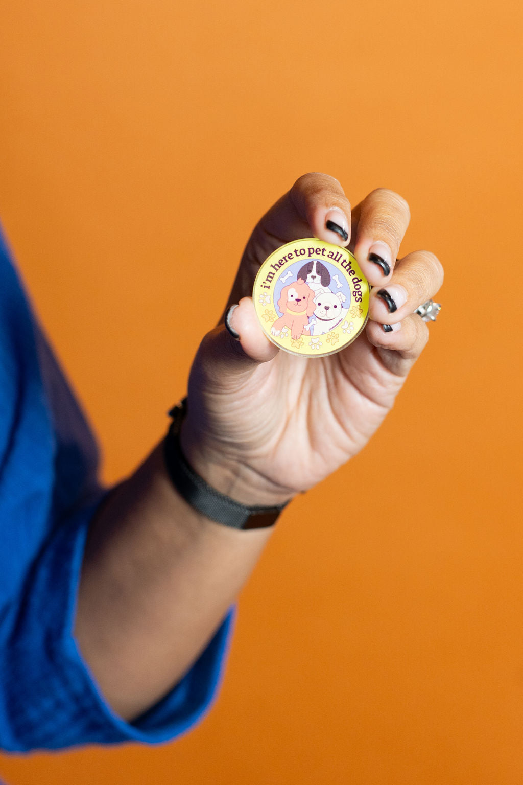 I'm Here to Pet All the Dogs Pin