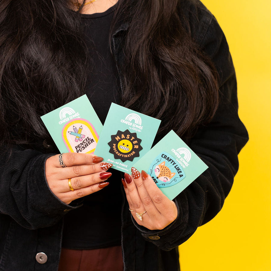 Pencil Pusher Patch – Embroidered Stationery Lover Badge