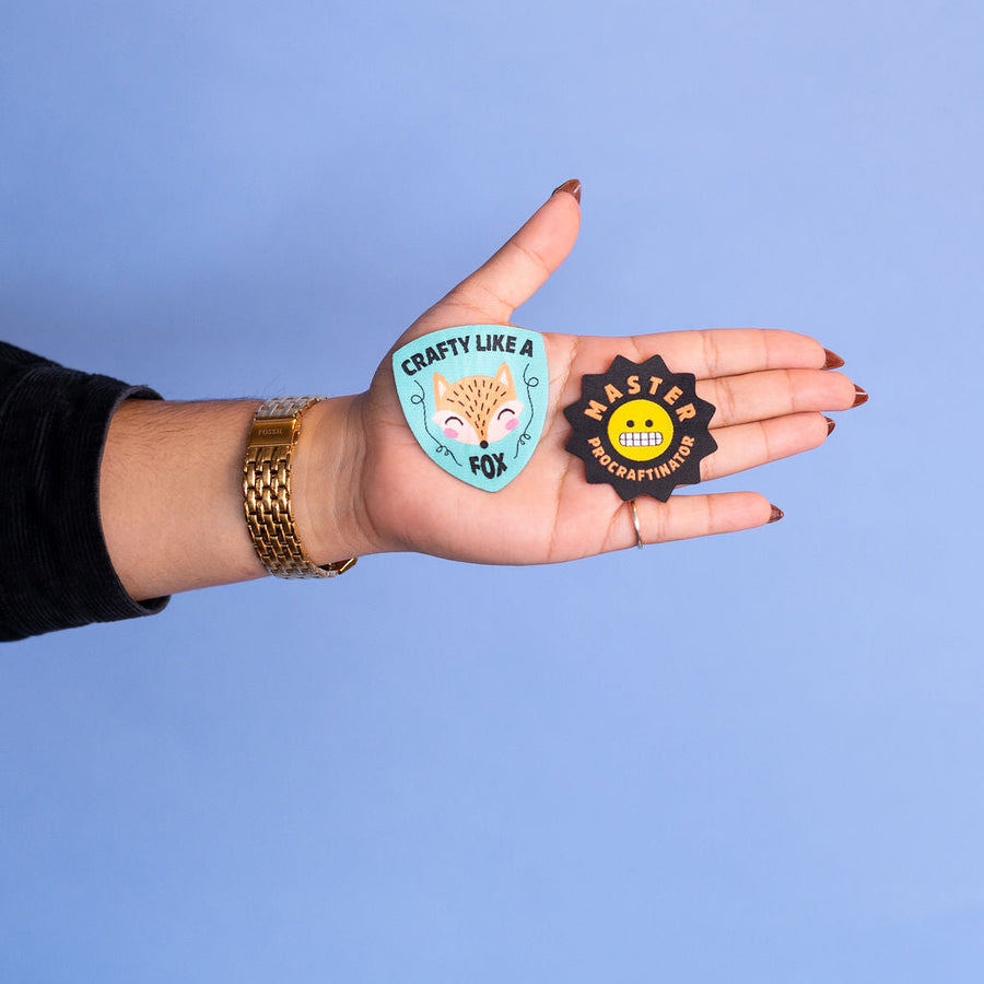 Master Procraftinator Patch – Embroidered Iron-On Badge