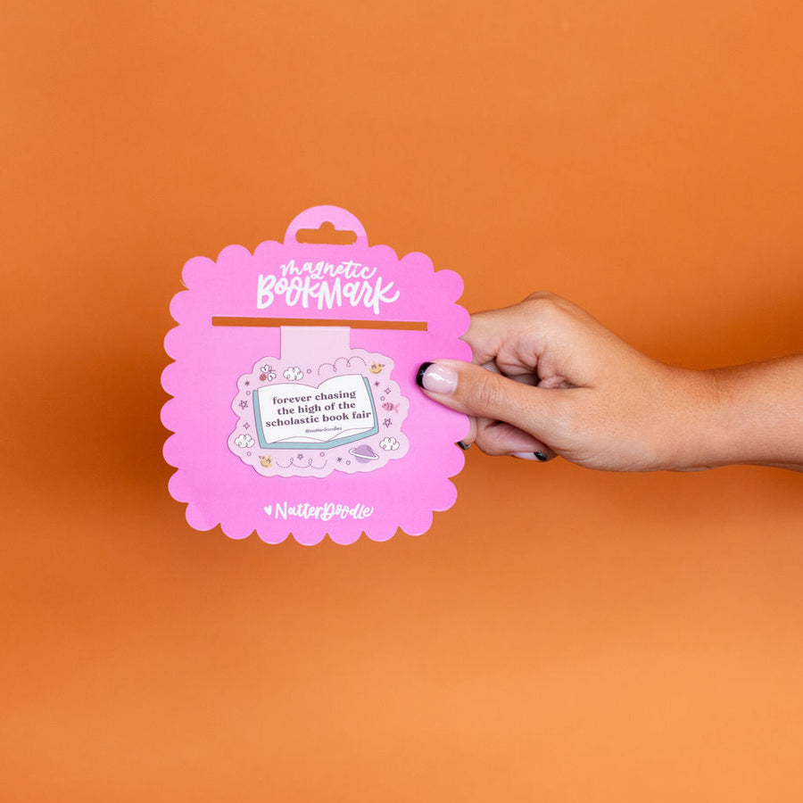 Chasing the High of the Scholastic Book Fair Magnetic Bookmark