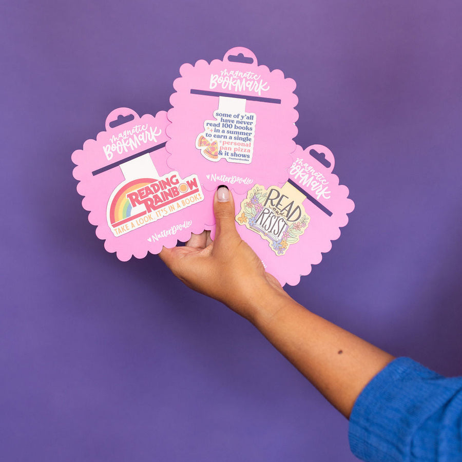 Read and Resist Magnetic Bookmark