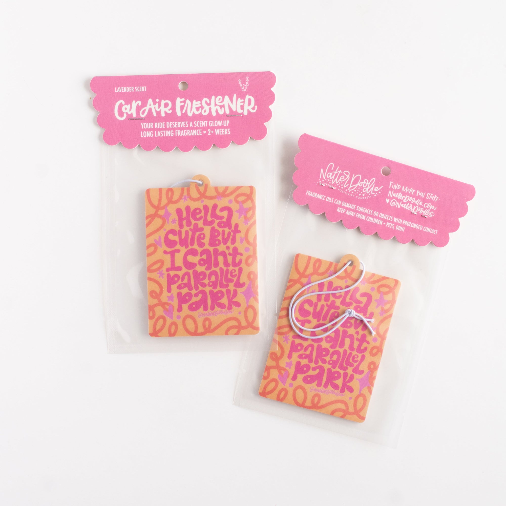 Hella Cute But I Can’t Parallel Park Car Air Freshener  – Lavender