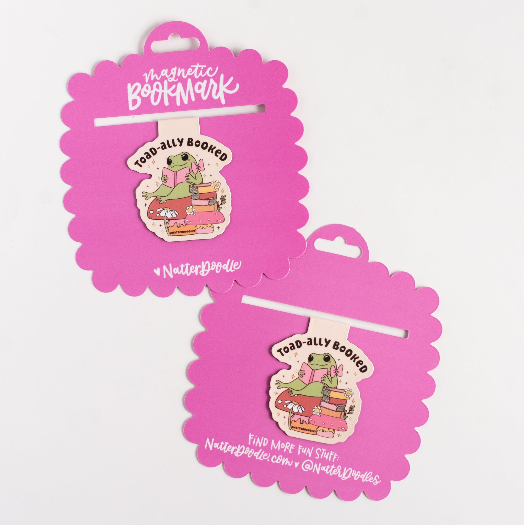 Toad-ally Booked Magnetic Bookmark
