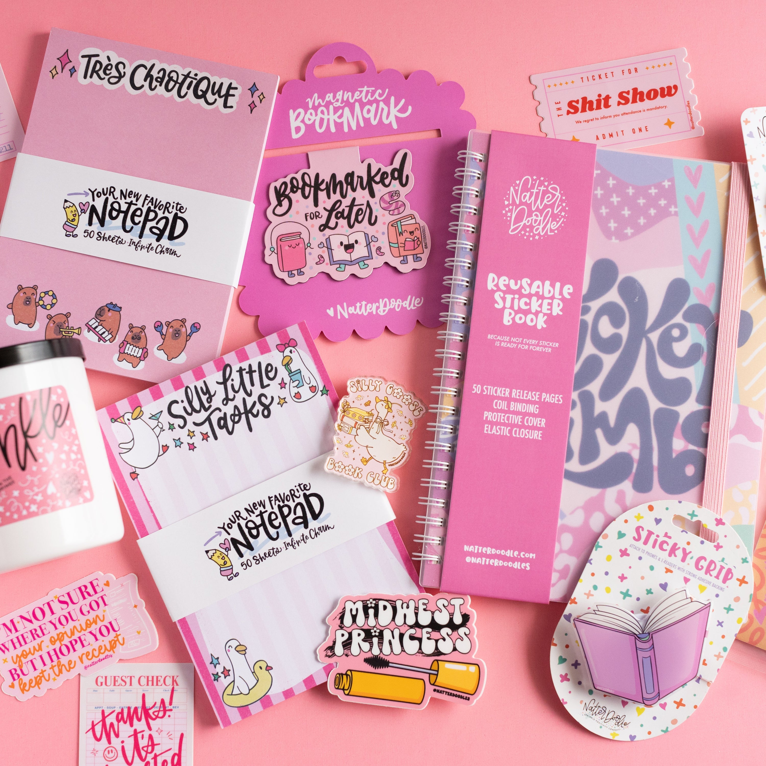 Book Club Goose Magnet