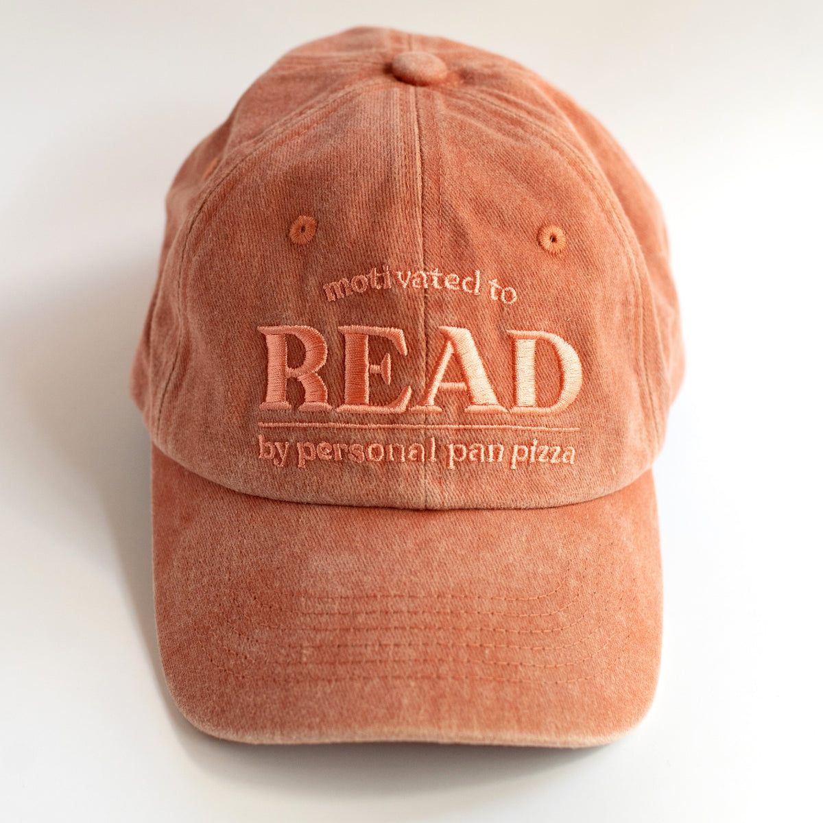 Motivated to Read by Personal Pan Pizza Dad Cap