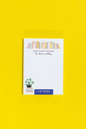 More Binge Reading, Less Doom Scrolling Notepad