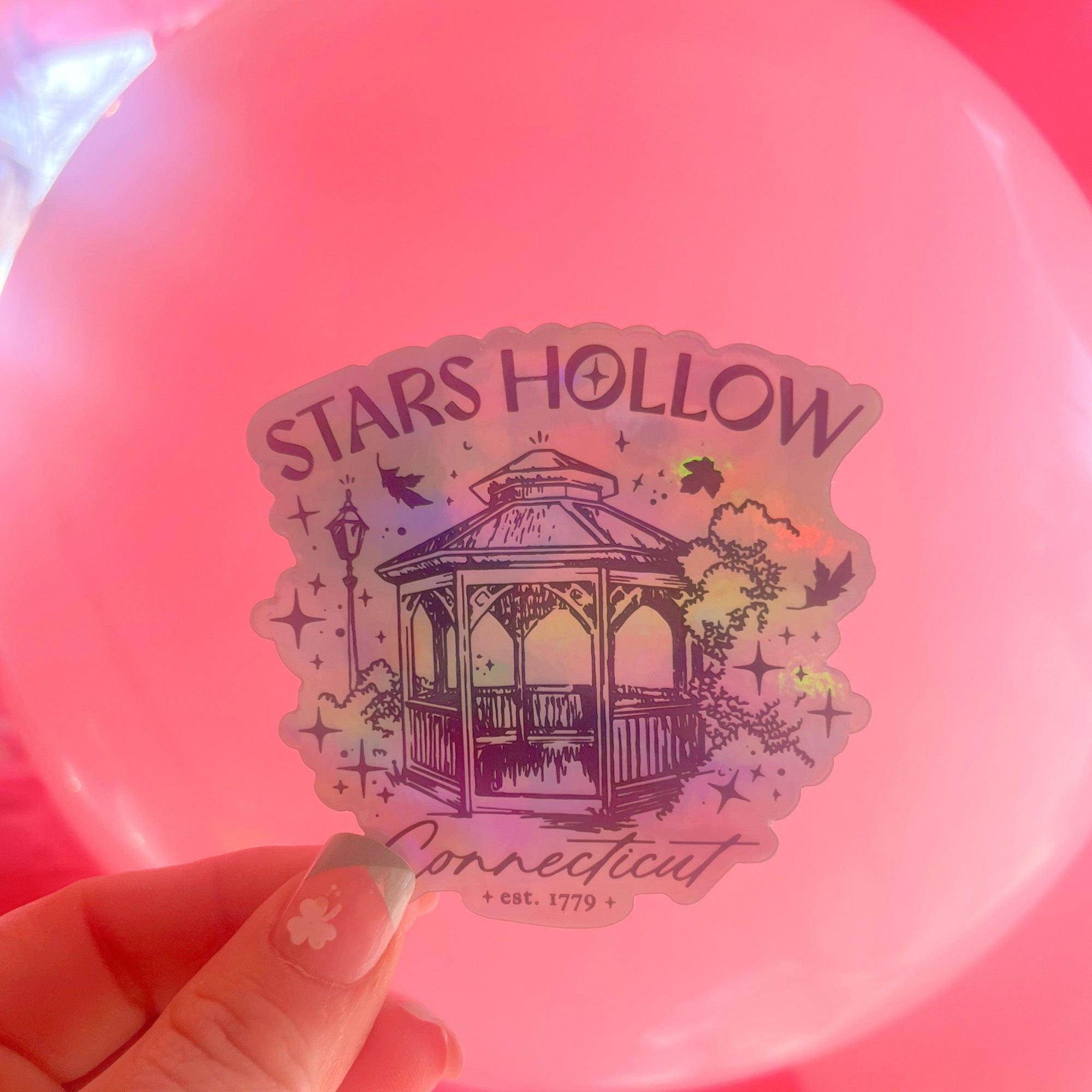 Stars Hollow Holographic Sticker