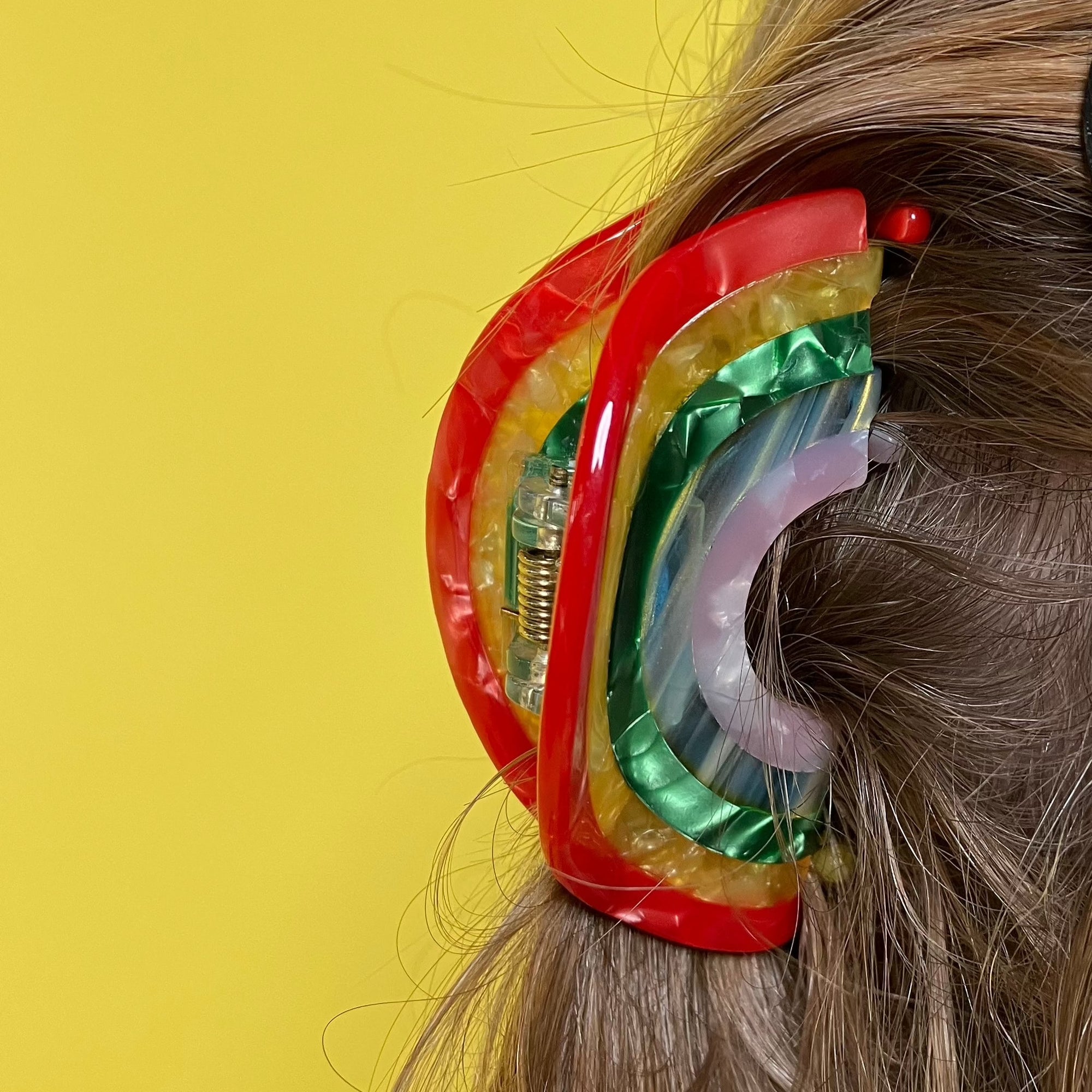 Rainbow is My Favorite Color Hair Claw