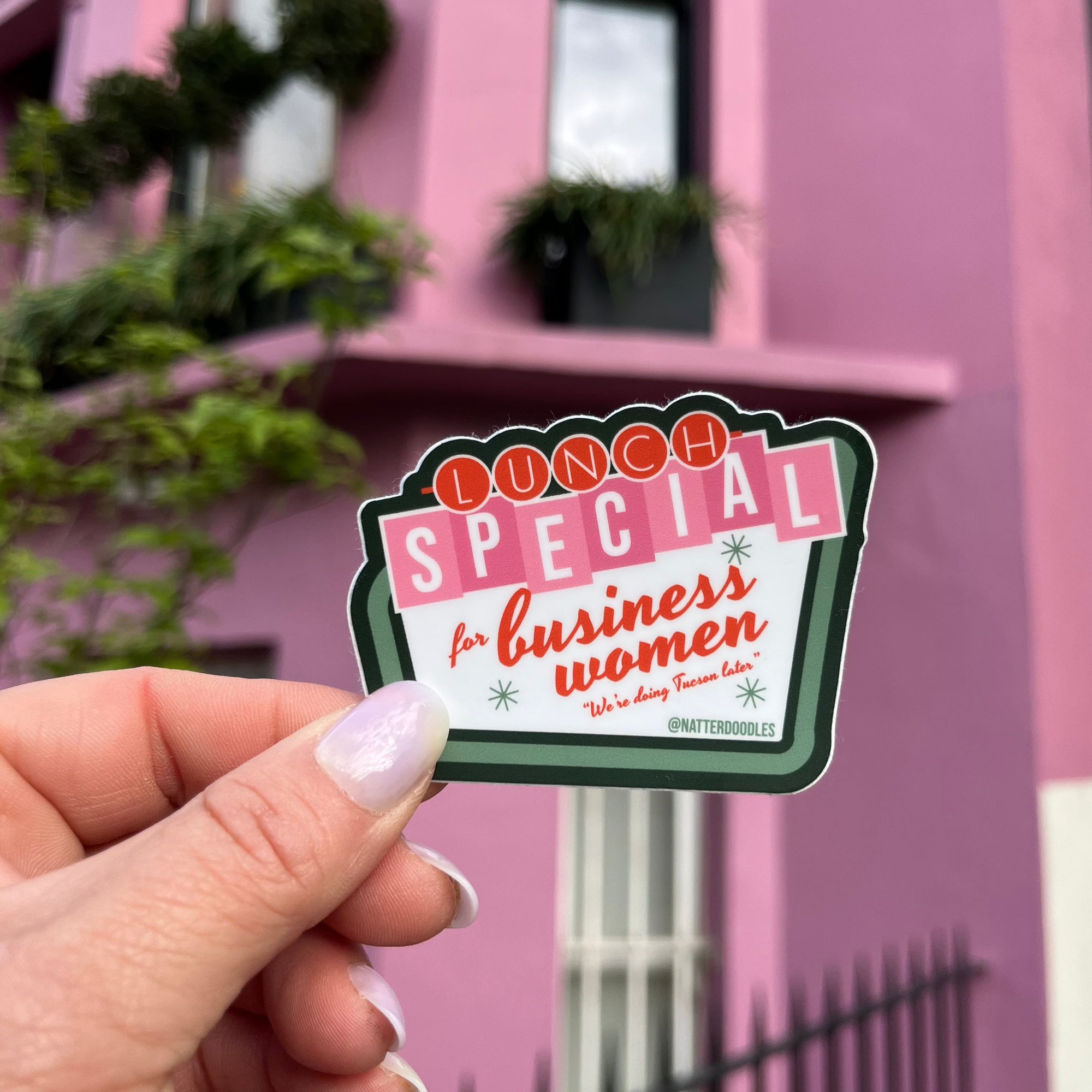 Lunch Special for Business Women Sticker