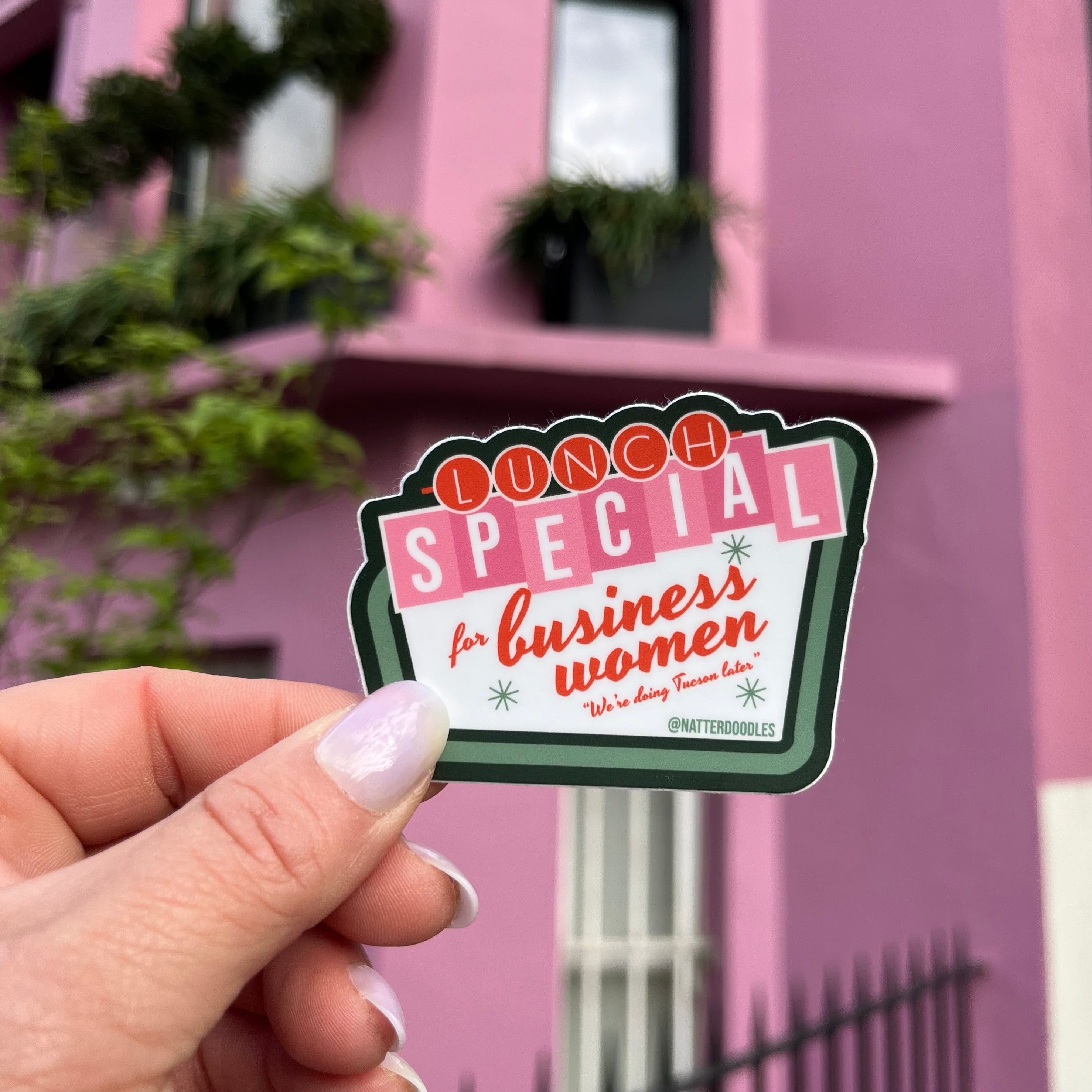 Lunch Special for Business Women Sticker