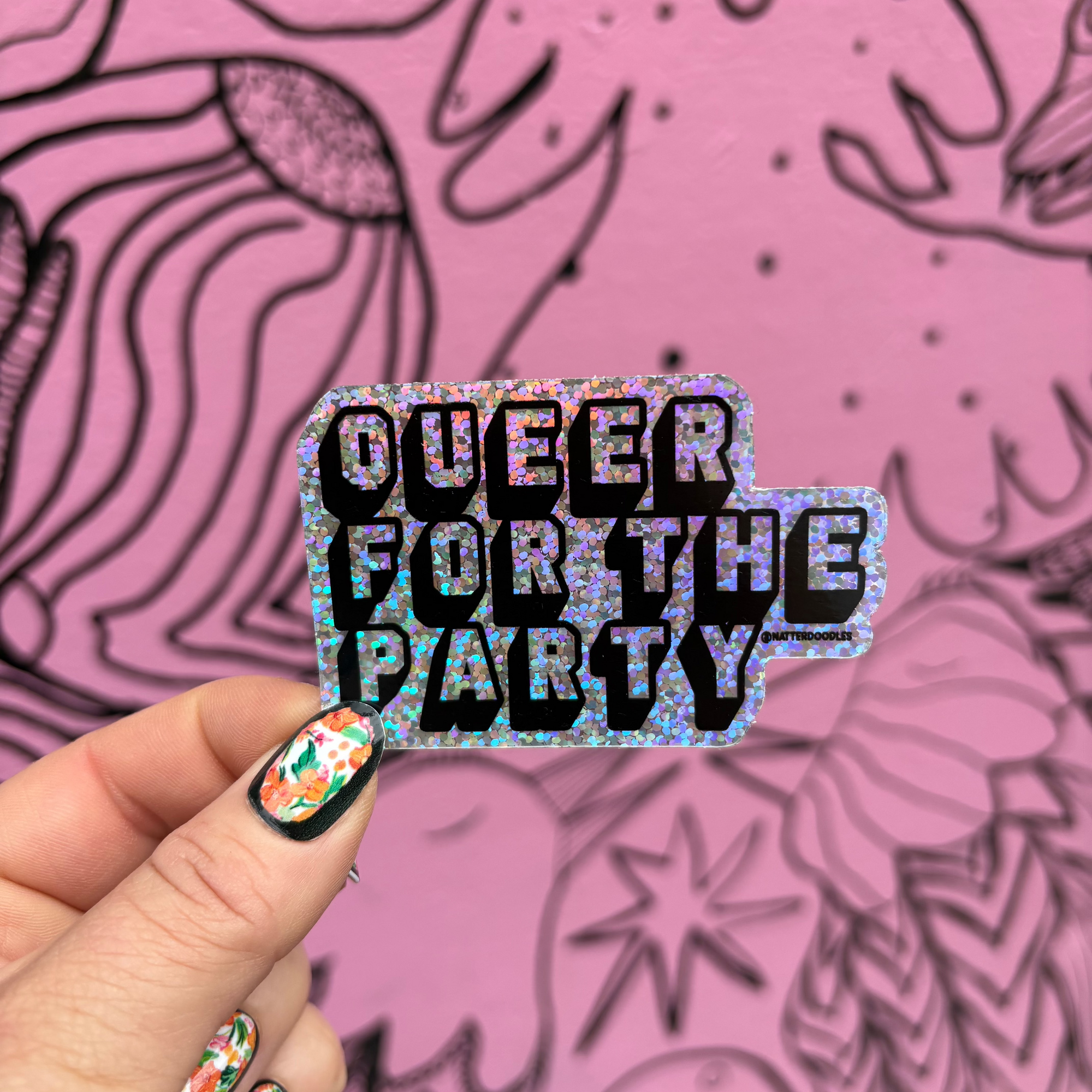 Queer for the Party Sticker
