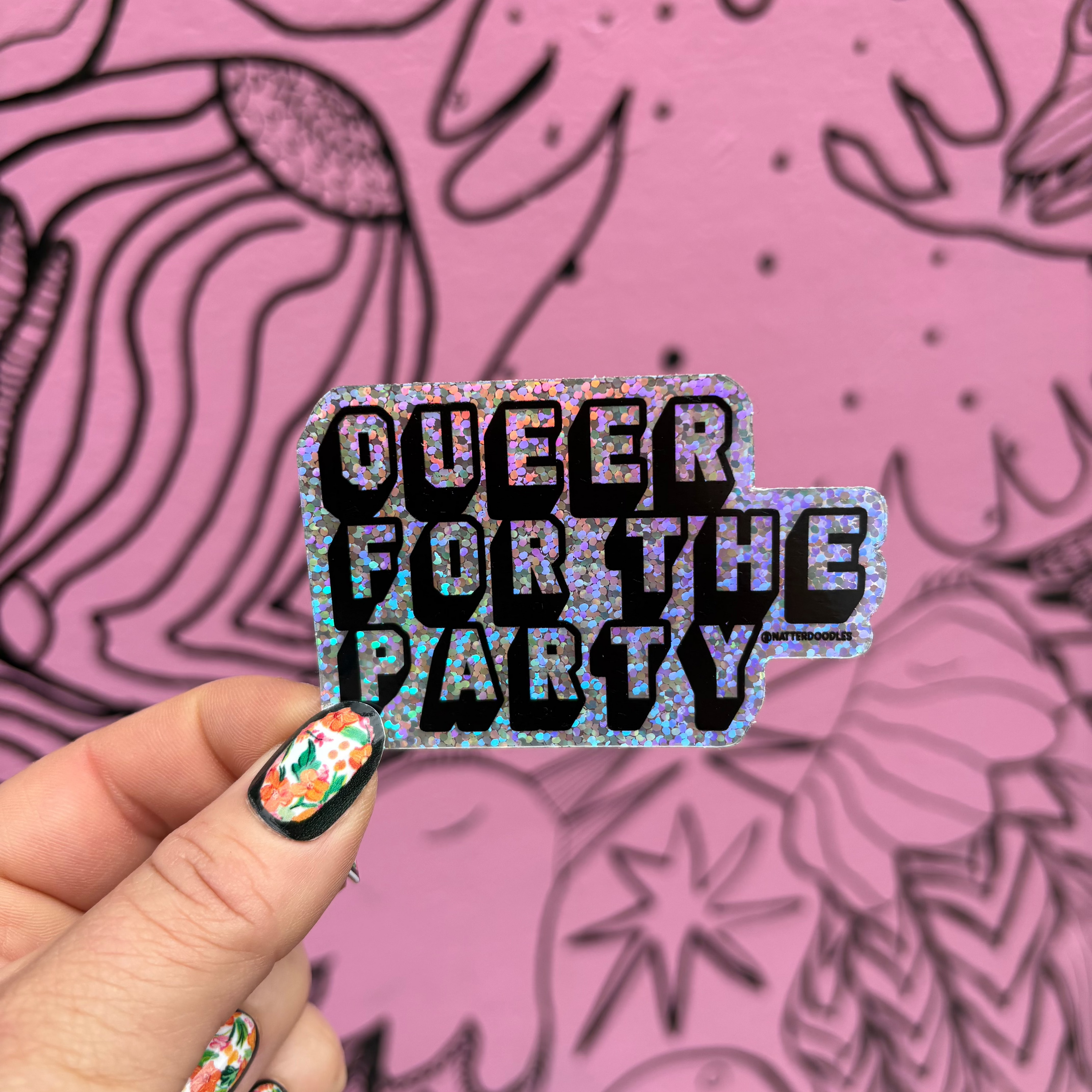 Queer for the Party Sticker