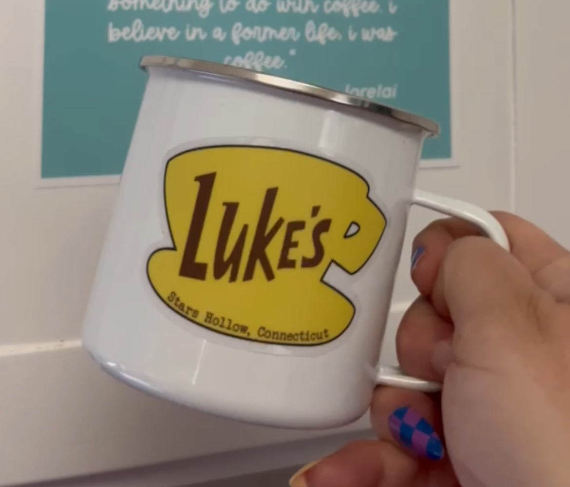 Luke’s Diner Gilmore Girls Waterproof Clear Sticker