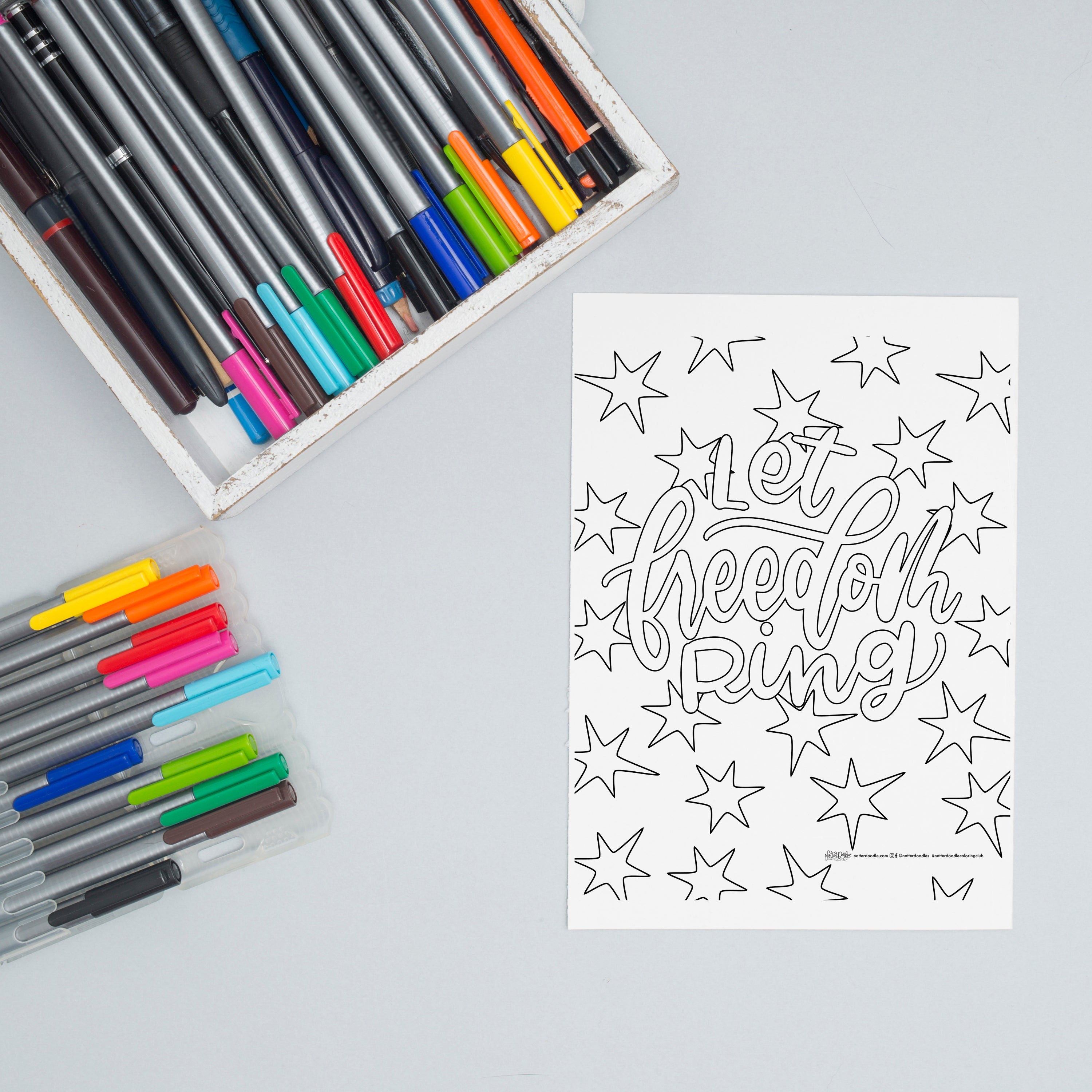 Mini & Young at Art Combo Coloring Club Subscription