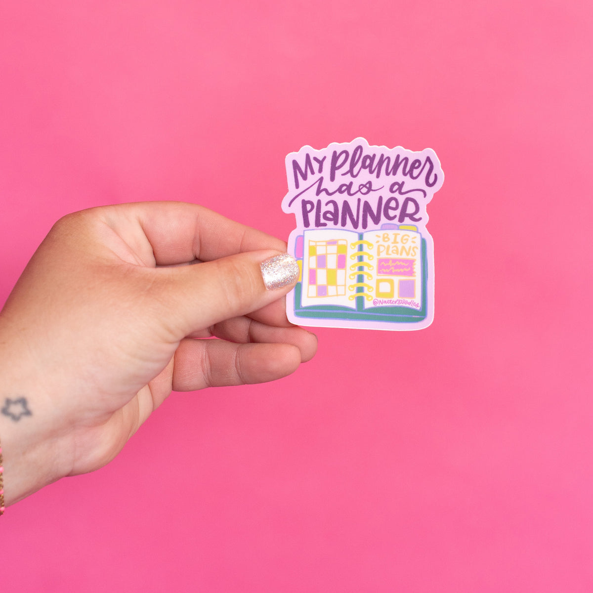 My Planner Has a Planner sticker on a laptop lid, gift for planner lovers