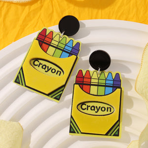 Get Your Cray-On Earrings