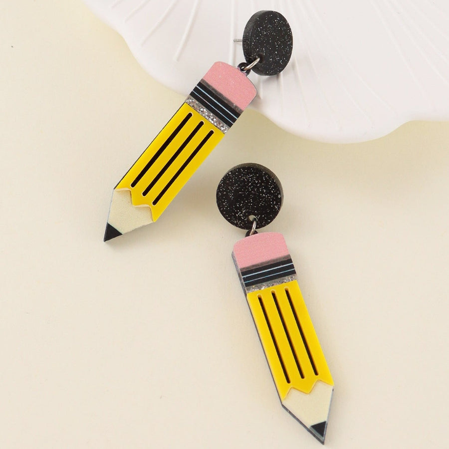 You're Sharp Pencil Earrings