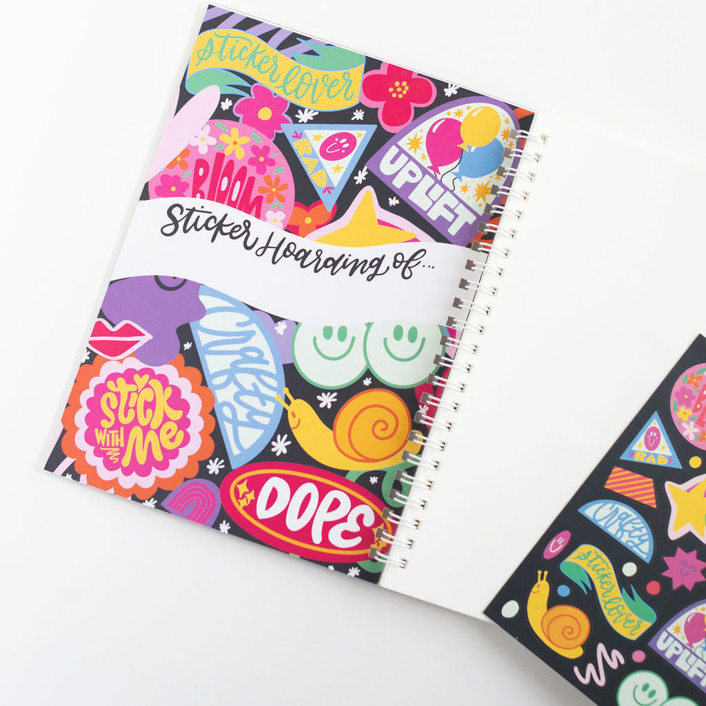 sticker hoarding inside cover
