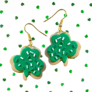 Crimson & Clover (& Cookies) St. Patrick's Day Earrings