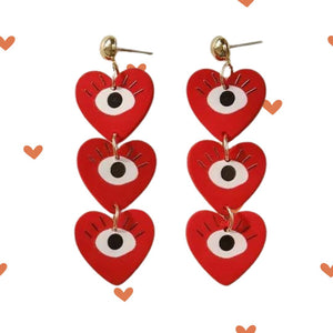 Eye Will Always Love You Valentine's Earrings