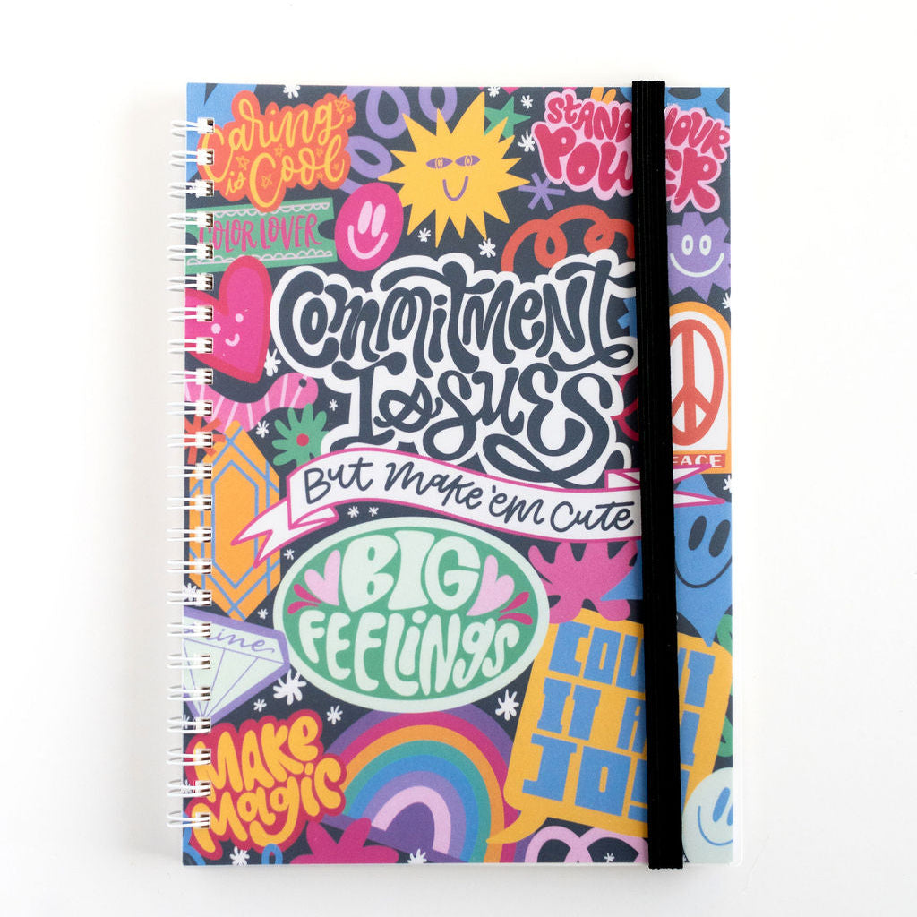 First Issue Sticker Commitment Issues Reusable Sticker Book – NatterDoodle