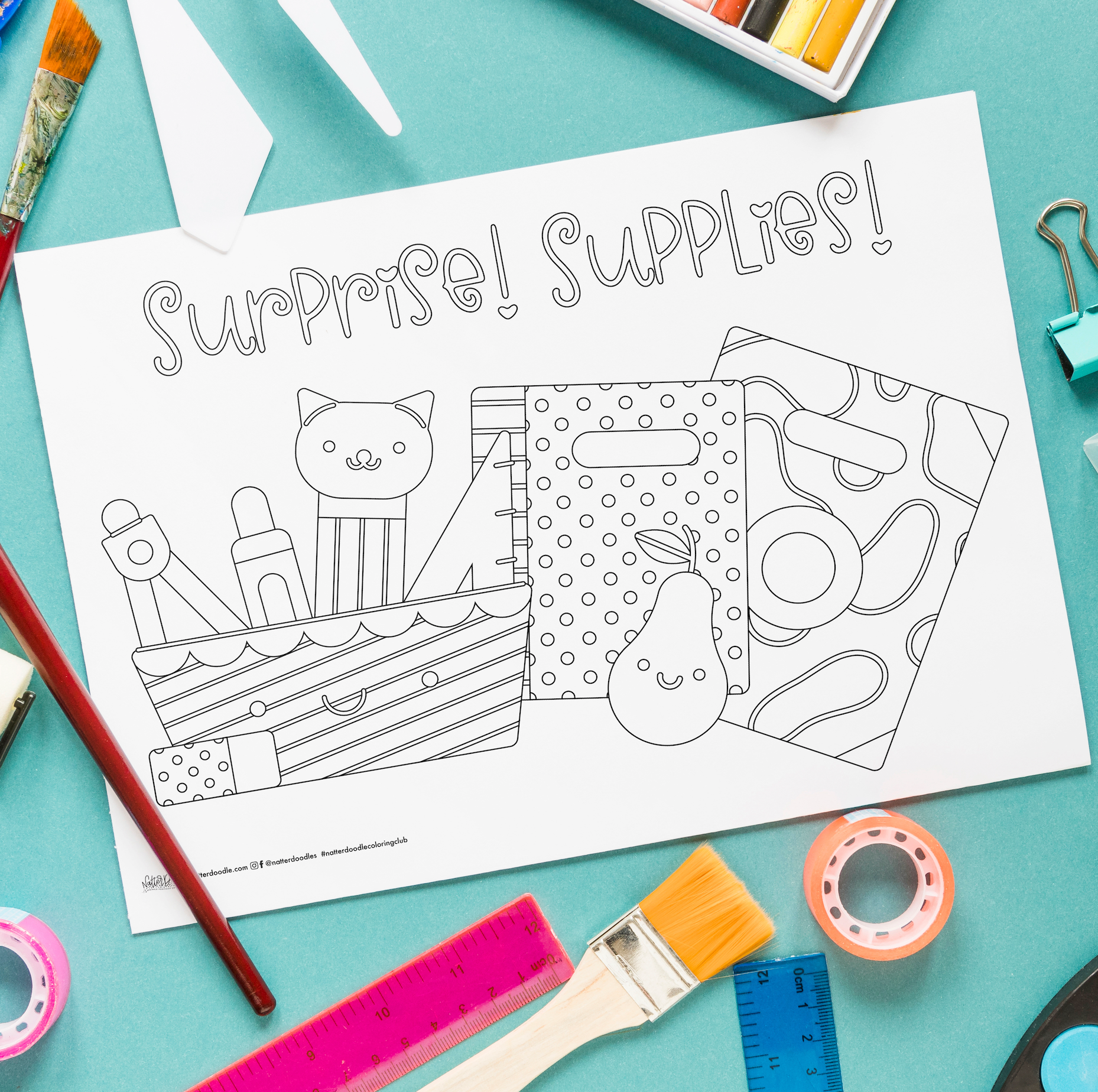Mini & Young at Art Combo Coloring Club Subscription