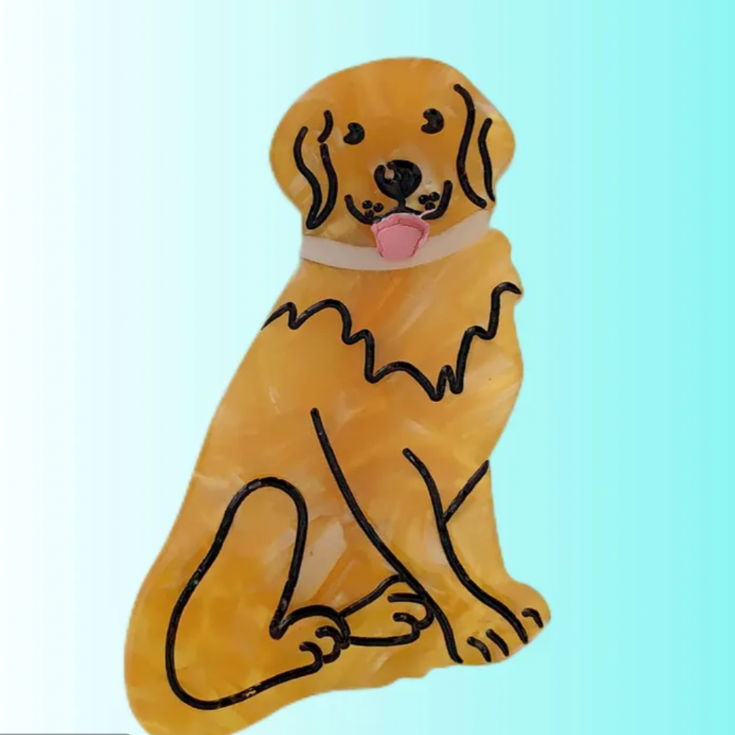 Golden retriever hair clip best sale