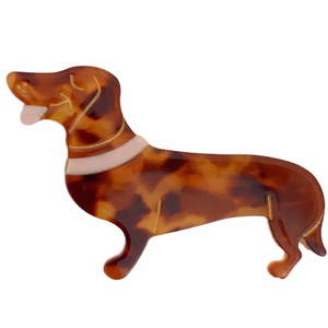 We Have a Wiener (Dog) Hair Accent & Claw Clips