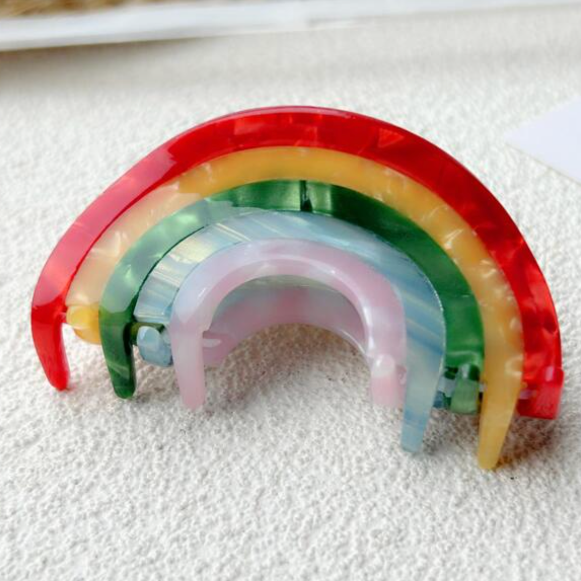 Rainbow is My Favorite Color Hair Claw Clip