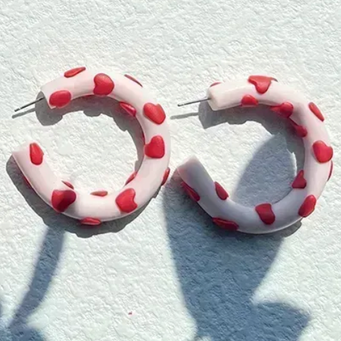 Cross My Heart & Hoop to Die Valentine's Earrings