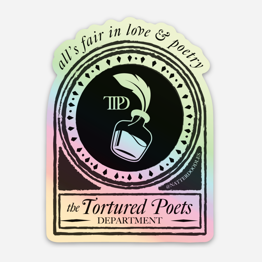 The Tortured Poets Department - Taylor Swift Sticker - All is Fair in Love & Poetry