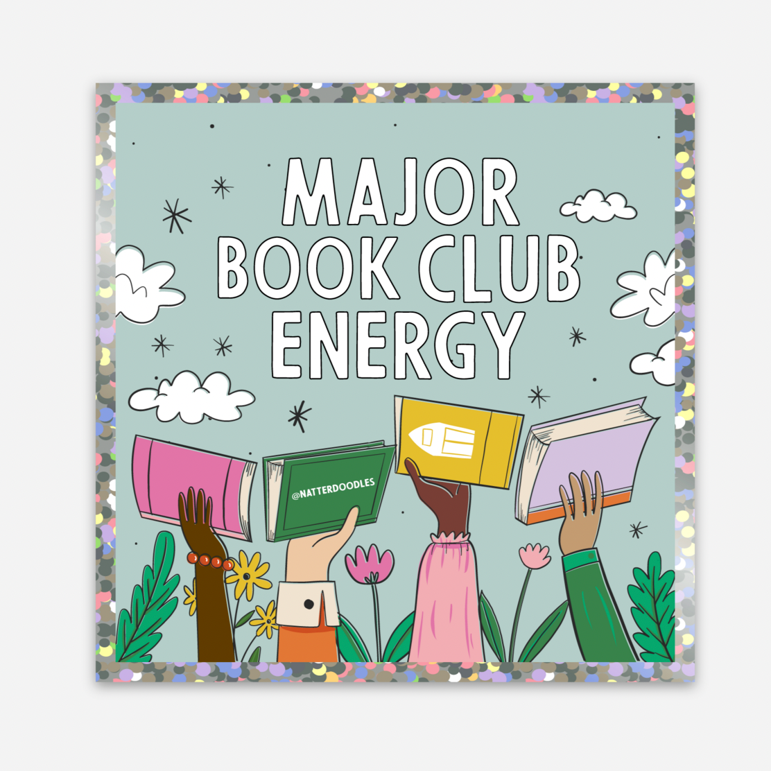 Major Book Club Energy Sticker