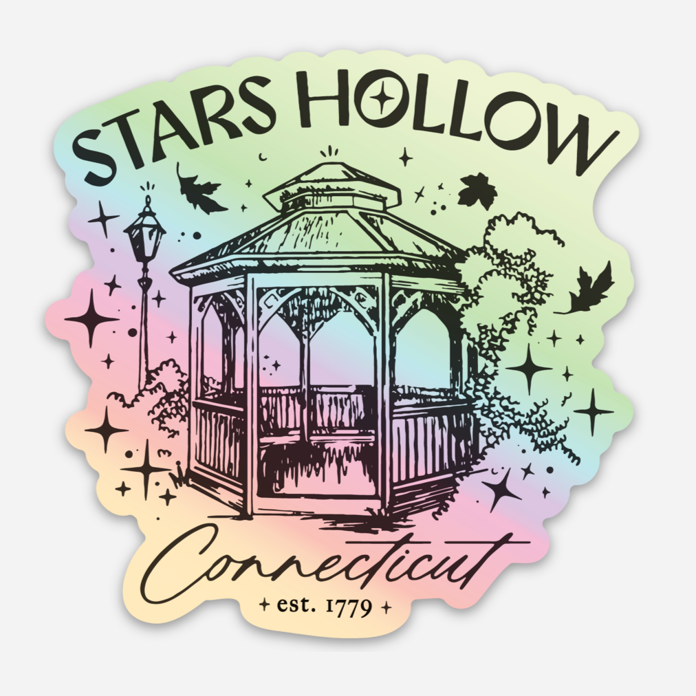 Stars Hollow Holographic Sticker