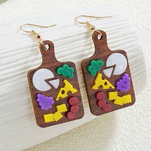 Cheese the Day Charcuterie Earrings