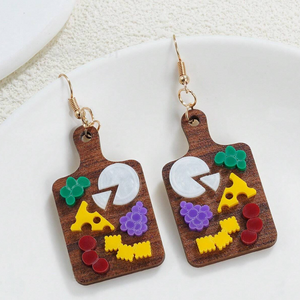 Cheese the Day Charcuterie Earrings