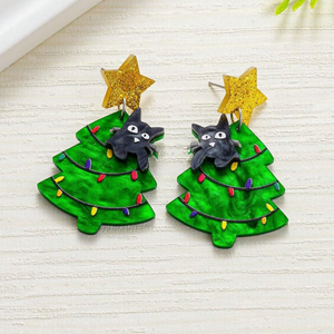 Purr-fect Holiday Season Earrings