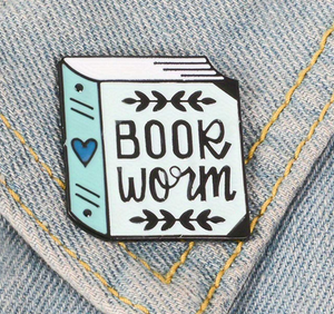 Book Worm Pin