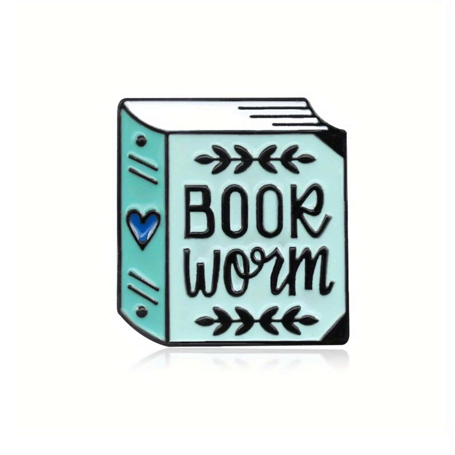 Book Worm Pin