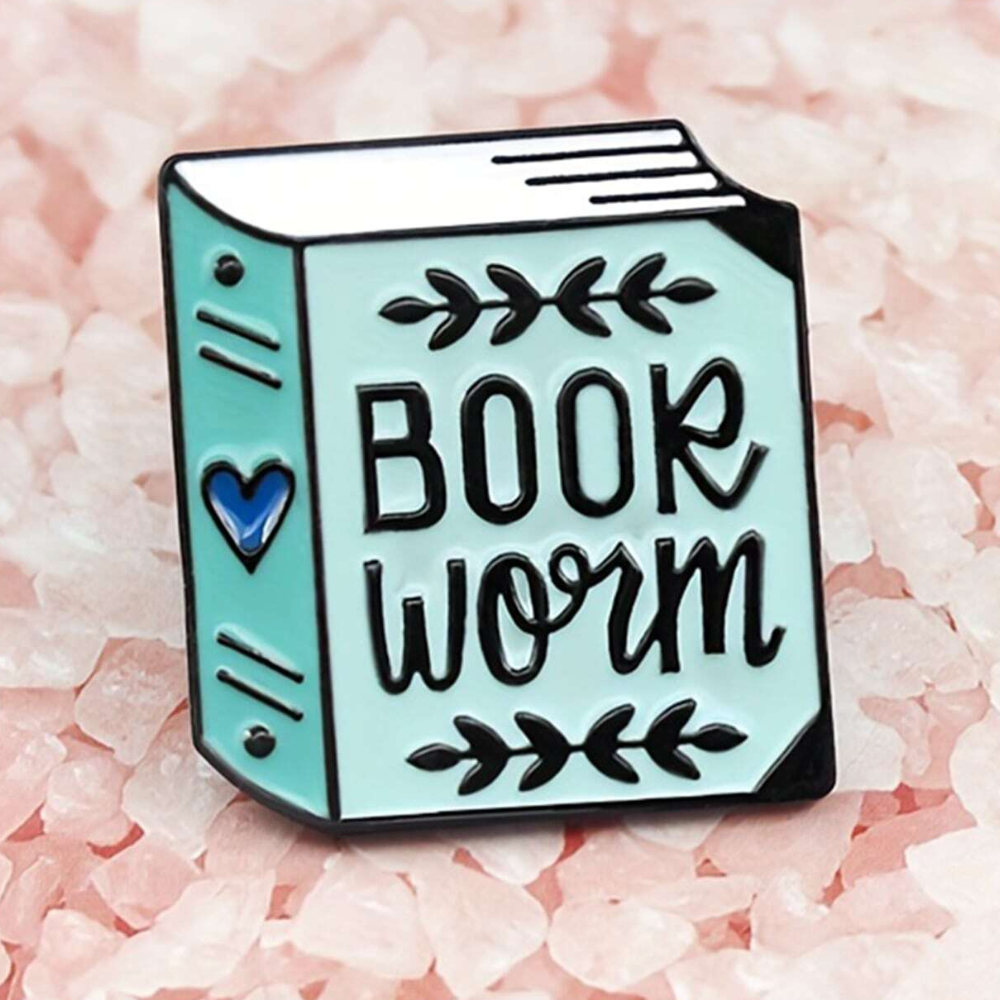 Book Worm Pin