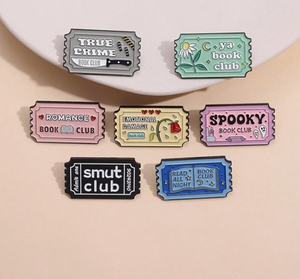 Spooky Book Club Enamel Pin