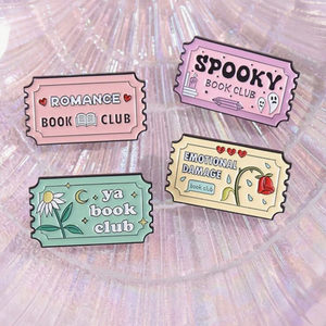 Spooky Book Club Enamel Pin