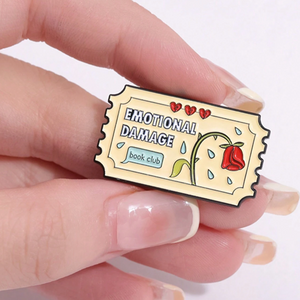 Emotional Damage Book Club Enamel Pin