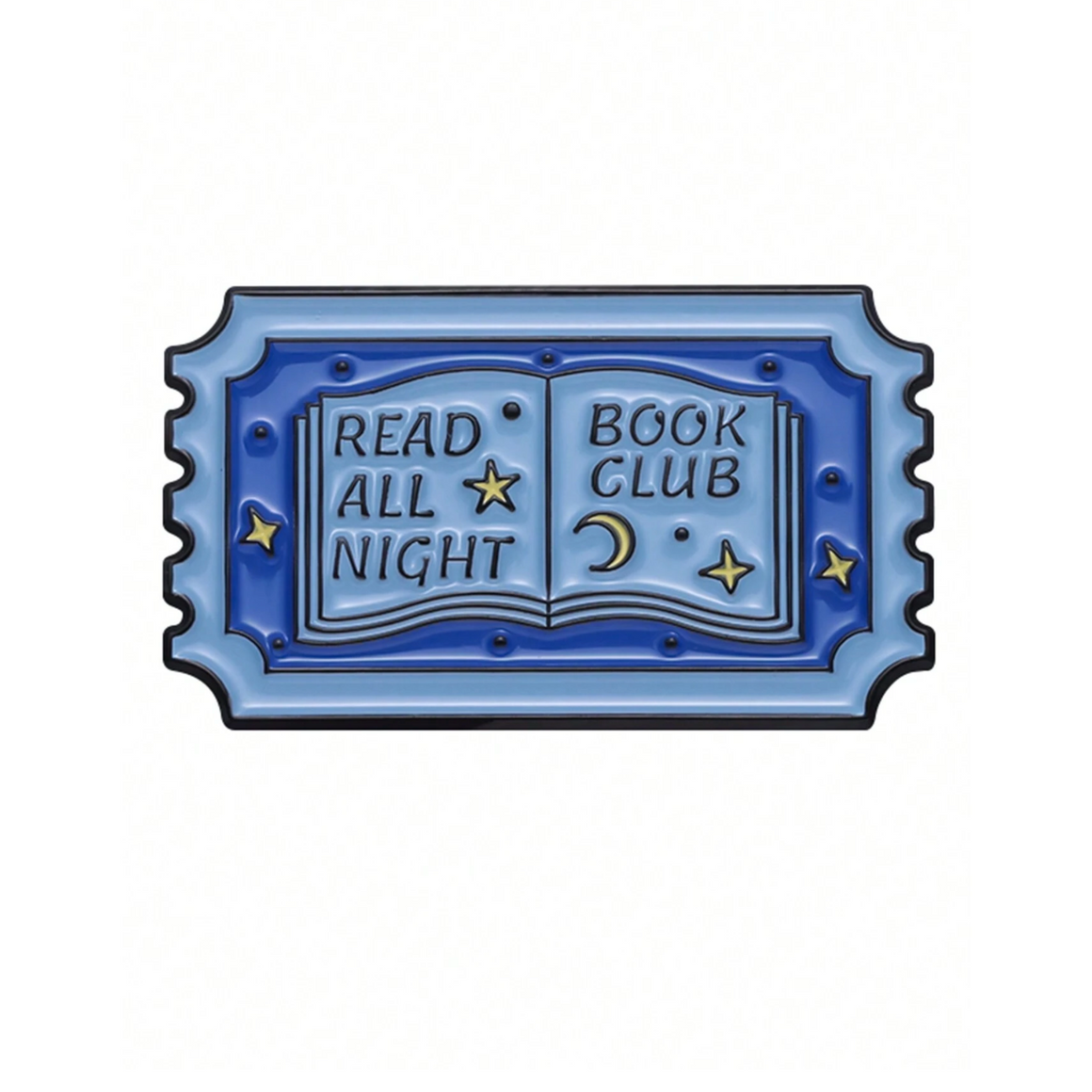 Read All Night Book Club Enamel Pin