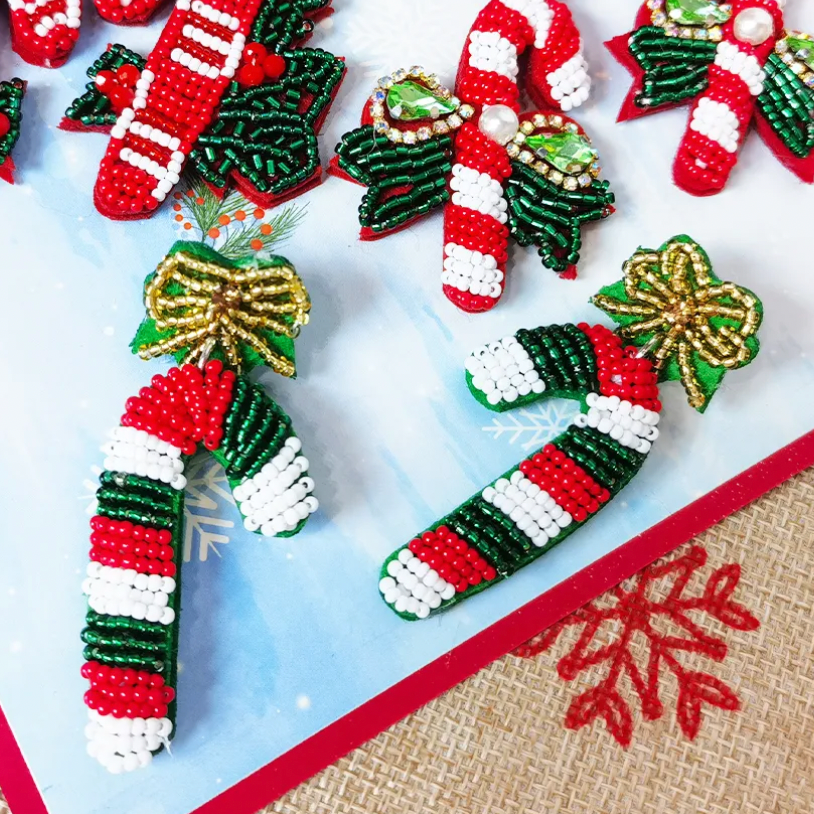 Sweet & Twisted Candy Cane Earrings