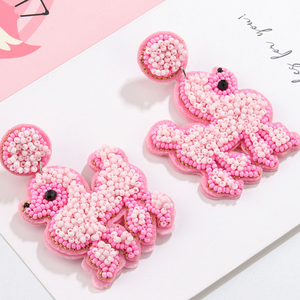 Pink Poodle Club Earrings